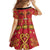 Papua Batik Motif Family Matching Short Sleeve Bodycon Dress and Hawaiian Shirt Papua Spirit Red Version - Polynesian Pride