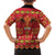 Papua Batik Motif Family Matching Tank Maxi Dress and Hawaiian Shirt Papua Spirit Red Version - Polynesian Pride