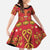 Papua Batik Motif Family Matching Tank Maxi Dress and Hawaiian Shirt Papua Spirit Red Version - Polynesian Pride