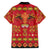 Papua Batik Motif Family Matching Tank Maxi Dress and Hawaiian Shirt Papua Spirit Red Version - Polynesian Pride