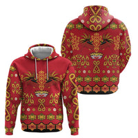 Papua Batik Motif Hoodie Papua Spirit Red Version - Polynesian Pride