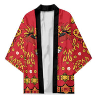 Papua Batik Motif Kimono Papua Spirit Red Version - Polynesian Pride