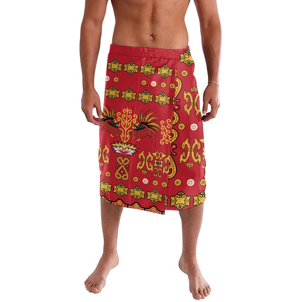 Papua Batik Motif Lavalava Papua Spirit Red Version - Polynesian Pride