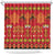 Papua Batik Motif Shower Curtain Papua Spirit Red Version - Polynesian Pride
