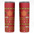 Papua Batik Motif Skinny Tumbler Papua Spirit Red Version - Polynesian Pride