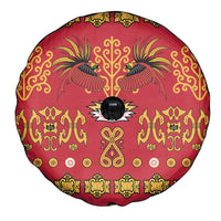 Papua Batik Motif Spare Tire Cover Papua Spirit Red Version - Polynesian Pride