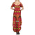 Papua Batik Motif Summer Maxi Dress Papua Spirit Red Version - Polynesian Pride