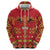Papua Batik Motif Zip Hoodie Papua Spirit Red Version - Polynesian Pride