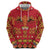 Papua Batik Motif Zip Hoodie Papua Spirit Red Version - Polynesian Pride