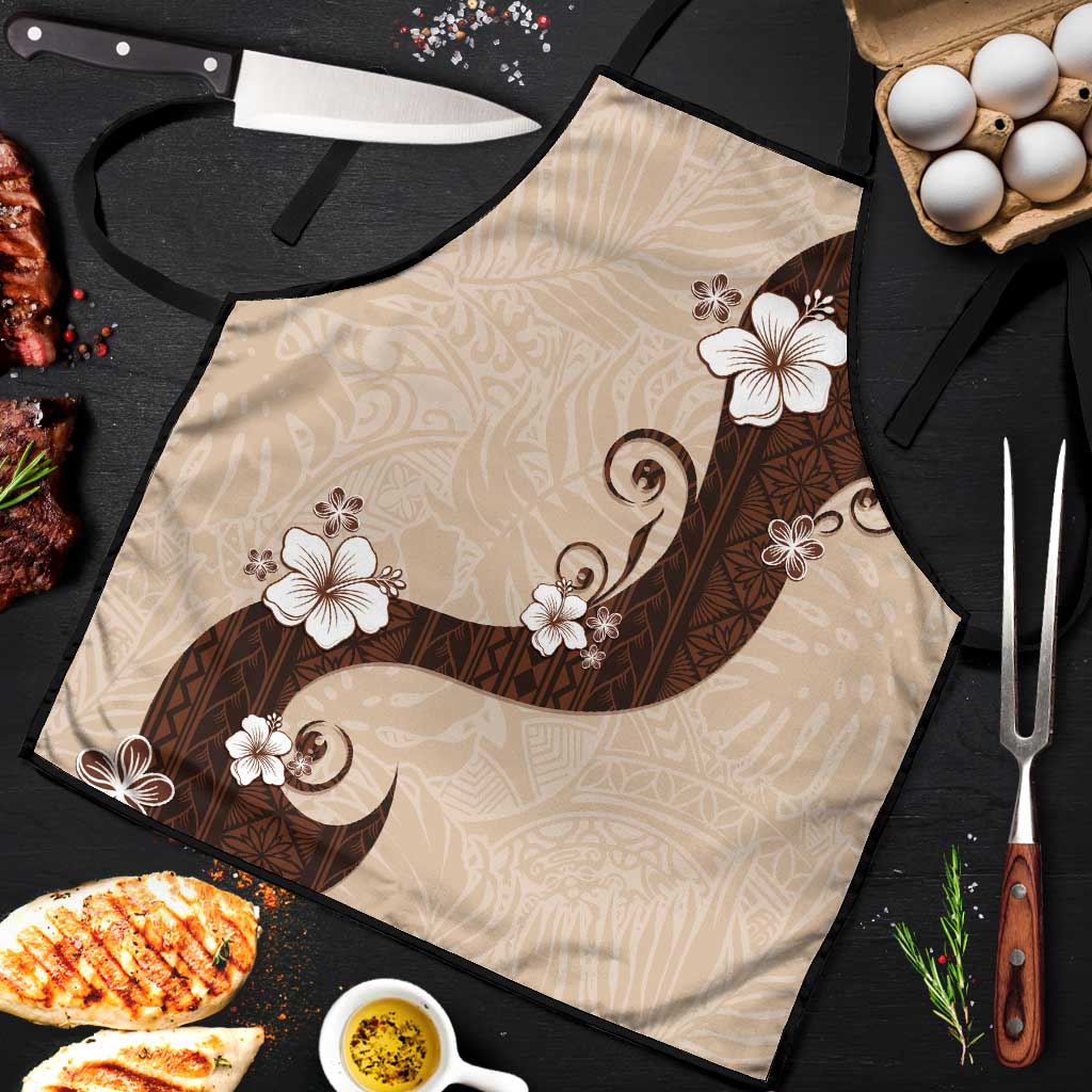 Polynesia Hibiscus Apron Cameo Curve Motif - Polynesian Pride