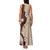 Polynesia Hibiscus Family Matching Tank Maxi Dress and Hawaiian Shirt Cameo Curve Motif - Polynesian Pride