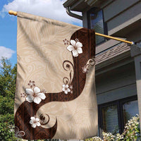 Polynesia Hibiscus Garden Flag Cameo Curve Motif - Polynesian Pride