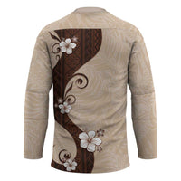 Polynesia Hibiscus Hockey Jersey Cameo Curve Motif - Polynesian Pride