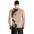 Polynesia Hibiscus Men Tank Top Cameo Curve Motif - Polynesian Pride