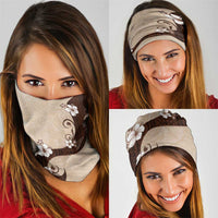 Polynesia Hibiscus Neck Gaiter Cameo Curve Motif - Polynesian Pride
