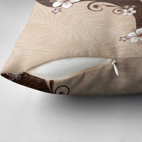 Polynesia Hibiscus Pillow Cover Cameo Curve Motif - Polynesian Pride