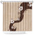 Polynesia Hibiscus Shower Curtain Cameo Curve Motif - Polynesian Pride