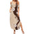 Polynesia Hibiscus Summer Maxi Dress Cameo Curve Motif - Polynesian Pride