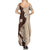 Polynesia Hibiscus Summer Maxi Dress Cameo Curve Motif - Polynesian Pride