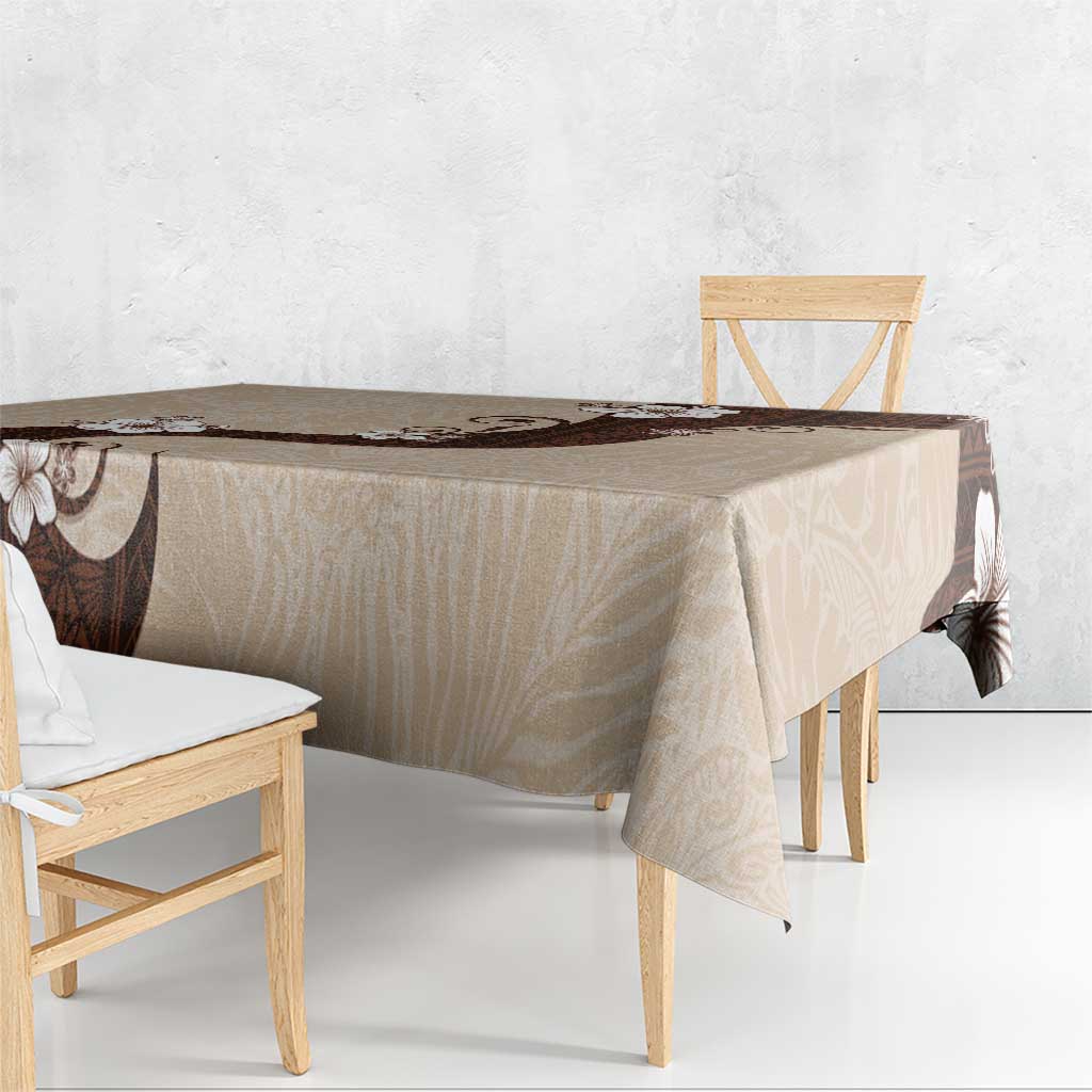 Polynesia Hibiscus Tablecloth Cameo Curve Motif - Polynesian Pride