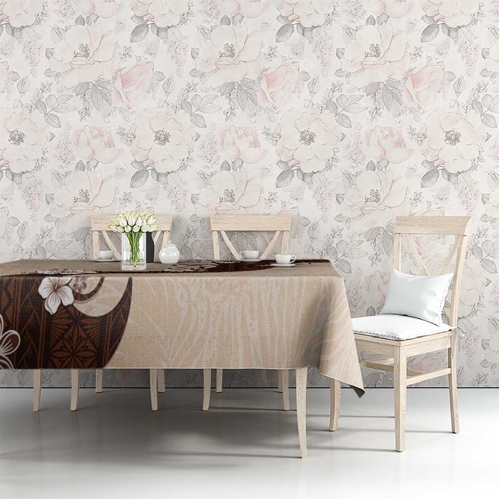 Polynesia Hibiscus Tablecloth Cameo Curve Motif - Polynesian Pride