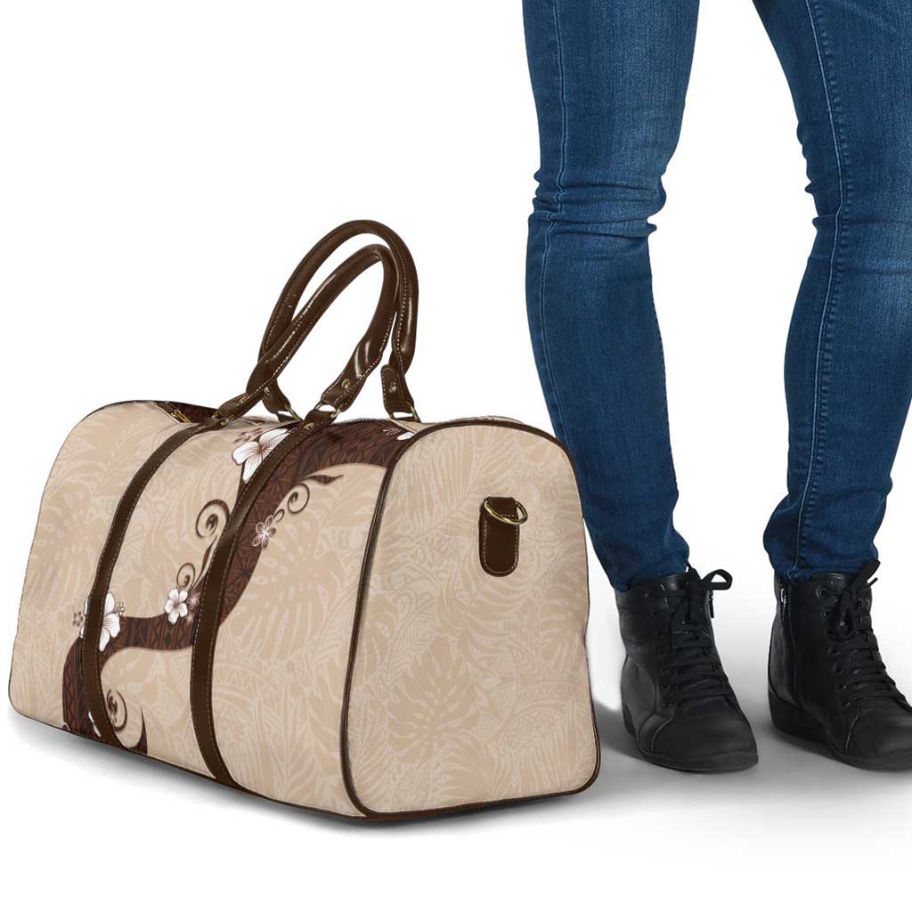 Polynesia Hibiscus Travel Bag Cameo Curve Motif - Polynesian Pride