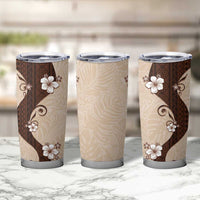 Polynesia Hibiscus Tumbler Cup Cameo Curve Motif - Polynesian Pride