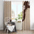 Polynesia Hibiscus Window Curtain Cameo Curve Motif - Polynesian Pride