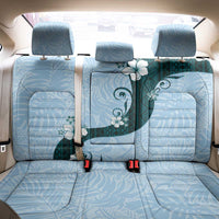 Polynesia Hibiscus Back Car Seat Cover Sky Blue Curve Motif - Polynesian Pride