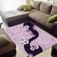 Polynesia Hibiscus Area Rug Thistle Curve Motif - Polynesian Pride