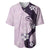 Polynesia Hibiscus Baseball Jersey Thistle Curve Motif - Polynesian Pride