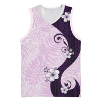 Polynesia Hibiscus Basketball Jersey Thistle Curve Motif - Polynesian Pride