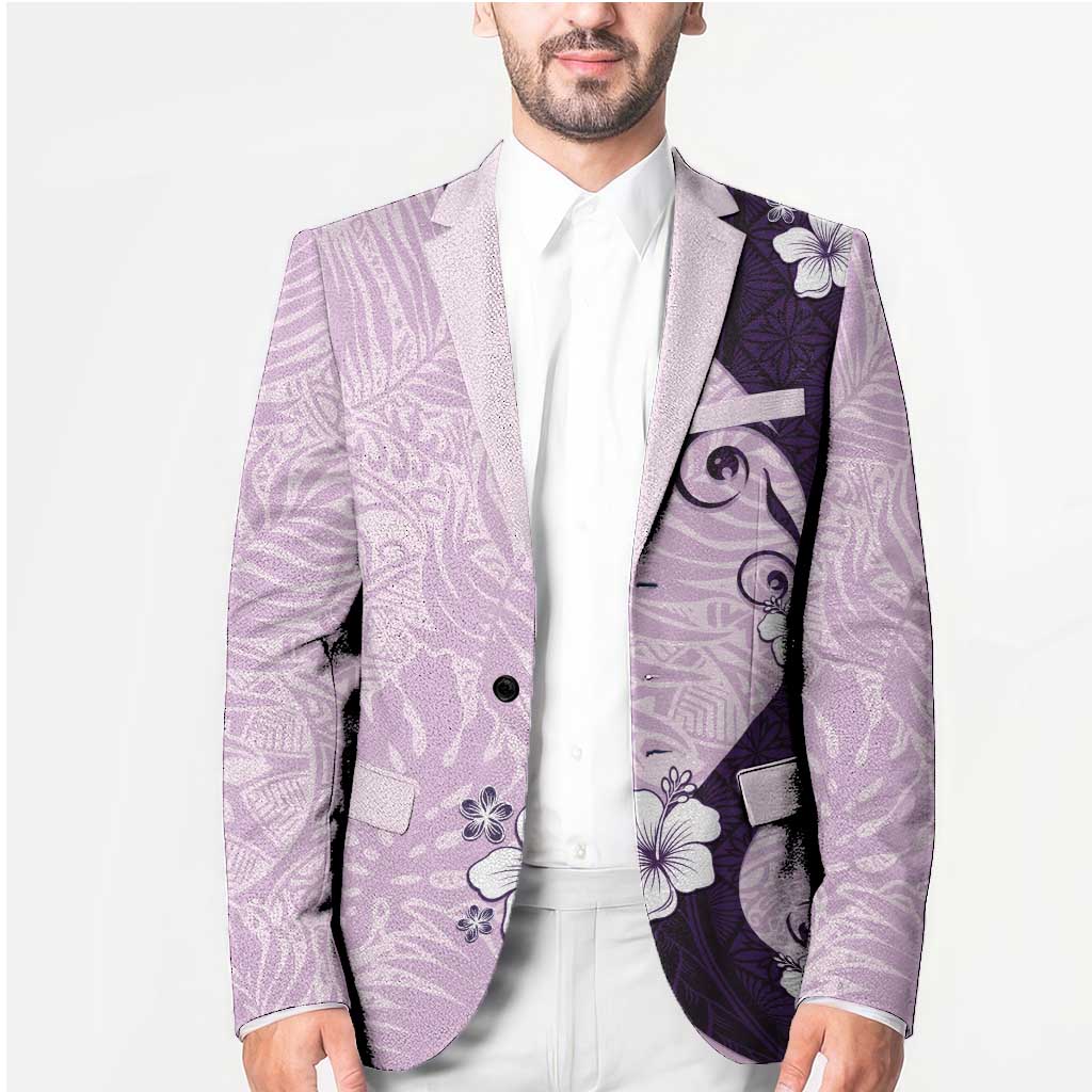 Polynesia Hibiscus Blazer Thistle Curve Motif - Polynesian Pride