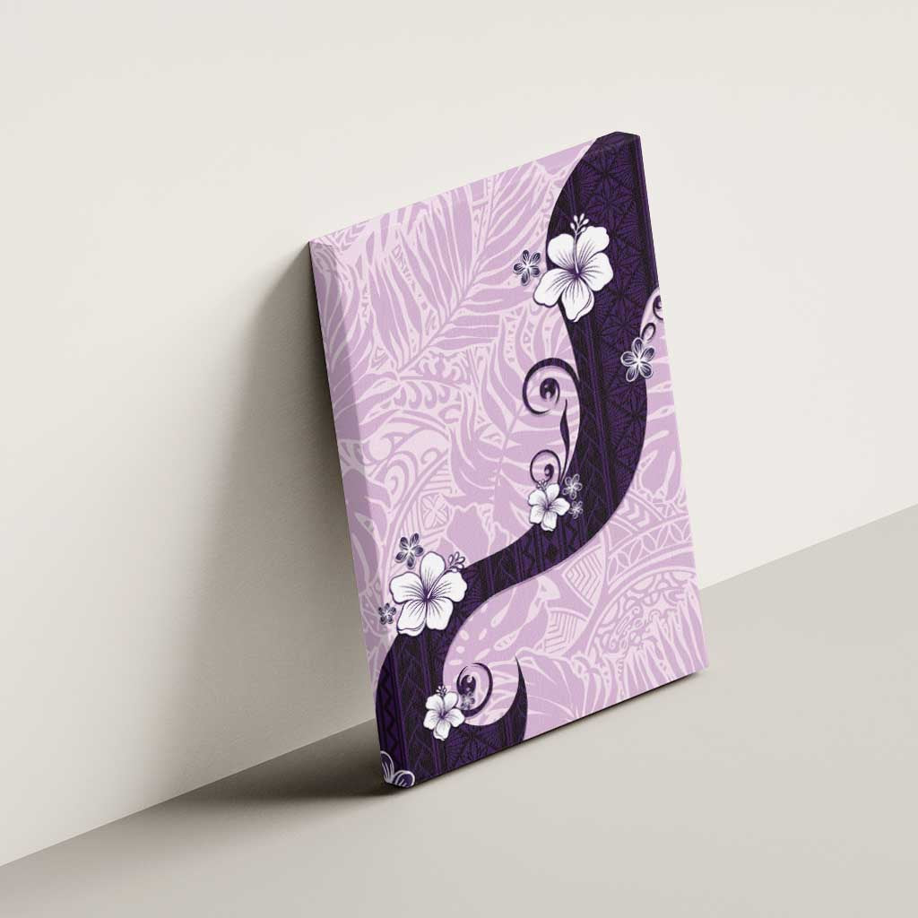 Polynesia Hibiscus Canvas Wall Art Thistle Curve Motif - Polynesian Pride