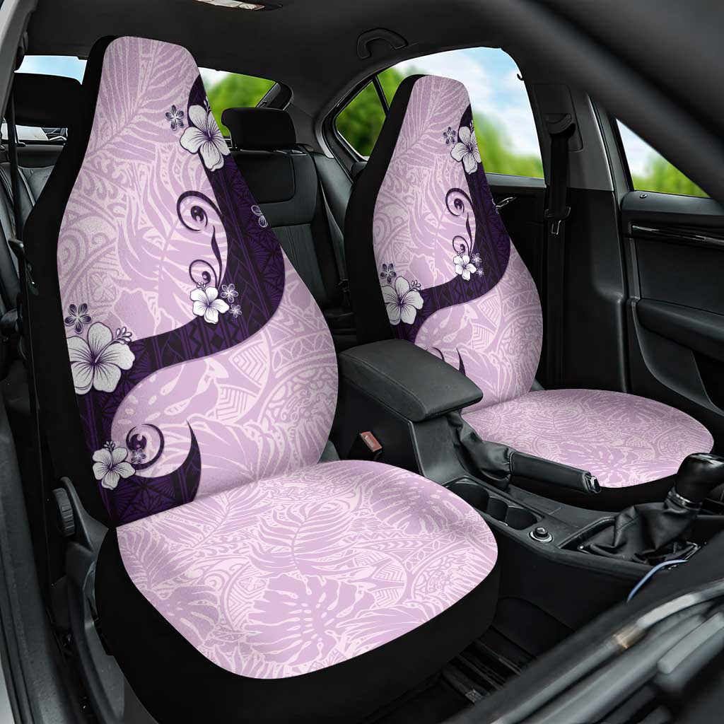 Polynesia Hibiscus Car Seat Cover Thistle Curve Motif - Polynesian Pride