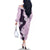 Polynesia Hibiscus Family Matching Off The Shoulder Long Sleeve Dress and Hawaiian Shirt Thistle Curve Motif - Polynesian Pride