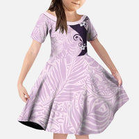 Polynesia Hibiscus Family Matching Puletasi and Hawaiian Shirt Thistle Curve Motif - Polynesian Pride