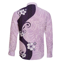 Polynesia Hibiscus Family Matching Puletasi and Hawaiian Shirt Thistle Curve Motif - Polynesian Pride