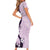 Polynesia Hibiscus Family Matching Short Sleeve Bodycon Dress and Hawaiian Shirt Thistle Curve Motif - Polynesian Pride