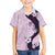 Polynesia Hibiscus Family Matching Short Sleeve Bodycon Dress and Hawaiian Shirt Thistle Curve Motif - Polynesian Pride