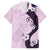 Polynesia Hibiscus Family Matching Tank Maxi Dress and Hawaiian Shirt Thistle Curve Motif - Polynesian Pride