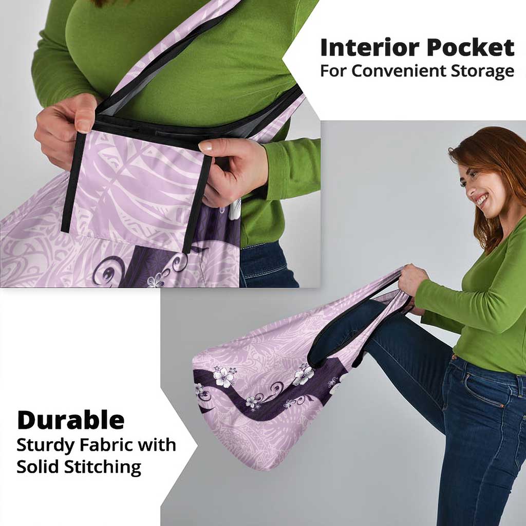 Polynesia Hibiscus Grocery Bag Thistle Curve Motif - Polynesian Pride