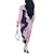 Polynesia Hibiscus Off The Shoulder Long Sleeve Dress Thistle Curve Motif - Polynesian Pride