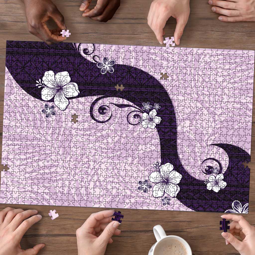 Polynesia Hibiscus Puzzle Thistle Curve Motif - Polynesian Pride