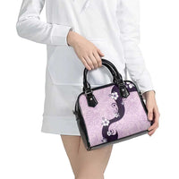 Polynesia Hibiscus Shoulder Handbag Thistle Curve Motif - Polynesian Pride