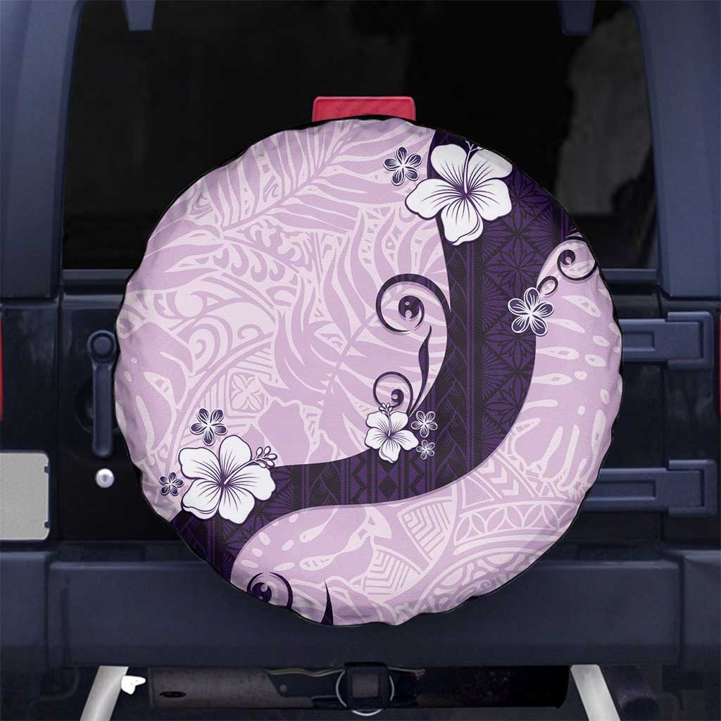 Polynesia Hibiscus Spare Tire Cover Thistle Curve Motif - Polynesian Pride