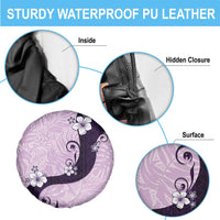 Polynesia Hibiscus Spare Tire Cover Thistle Curve Motif - Polynesian Pride