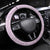 Polynesia Hibiscus Steering Wheel Cover Thistle Curve Motif - Polynesian Pride