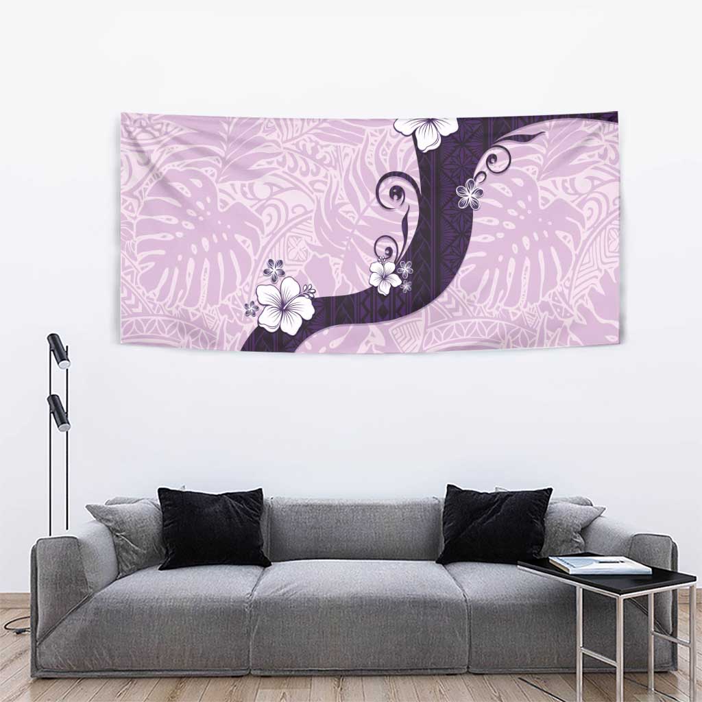 Polynesia Hibiscus Tapestry Thistle Curve Motif - Polynesian Pride