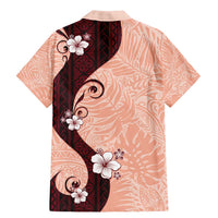 Polynesia Hibiscus Family Matching Mermaid Dress and Hawaiian Shirt Rose Bud Curve Motif - Polynesian Pride